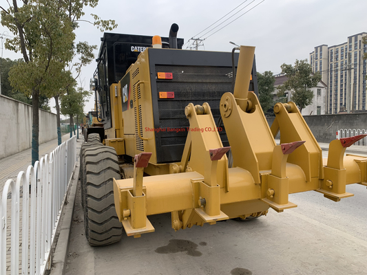 Orari di funzionamento bassi Cat Grader usato Caterpillar 140H Land Leveler con motore Cummins