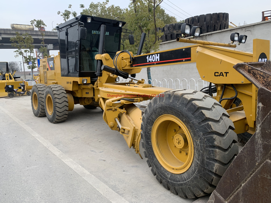 Orari di funzionamento bassi Cat Grader usato Caterpillar 140H Land Leveler con motore Cummins