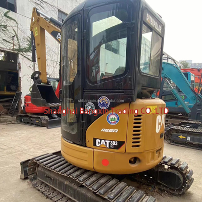 Sì, è possibile ispezionare piccola macchina mini escavatore usato CAT 303 3000 KG peso della macchina