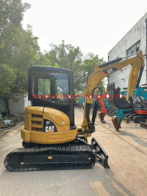 Sì, è possibile ispezionare piccola macchina mini escavatore usato CAT 303 3000 KG peso della macchina