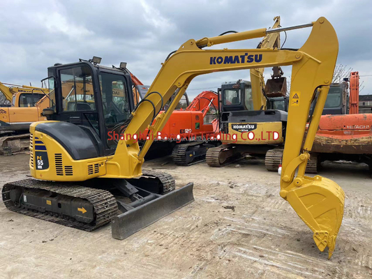 Miniescavatore Komatsu PC55MR con 90% di temperatura e cilindro idraulico originale