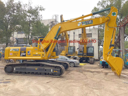 Escavatori usati Komatsu PC240 e 1.3m3 capacità di secchio con 1 anno dopo la vendita