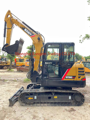 5.5TON Peso operativo Sany SY55C Scavatrice per eccellenti prestazioni di lavoro