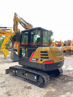 5.5TON Peso operativo Sany SY55C Scavatrice per eccellenti prestazioni di lavoro