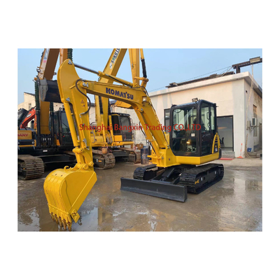 Buone condizioni Usato Komatsu PC56 Escavatore a trascinatore Tutte le funzioni normali 7 giorni consegna