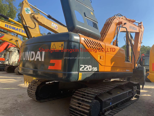 22000 KG Peso della macchina Usato Hyundai R220-9S escavatore Motore di seconda mano Cummins