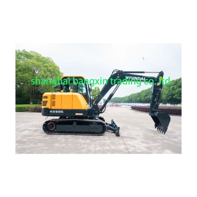 Mini escavatore Hyundai HX60G con certificazione EPA/CE e tutte le funzioni funzionanti