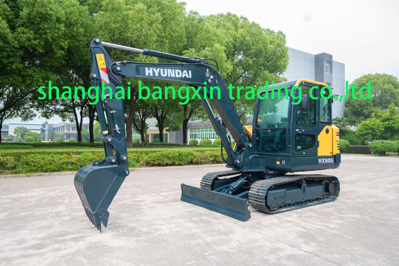 Mini escavatore Hyundai HX60G con certificazione EPA/CE e tutte le funzioni funzionanti