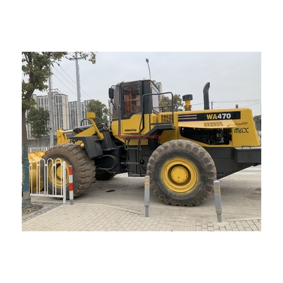 Tempo di consegna del caricatore a ruote usato Komatsu WA470 7 giorni forte potenza e stabilità idraulica