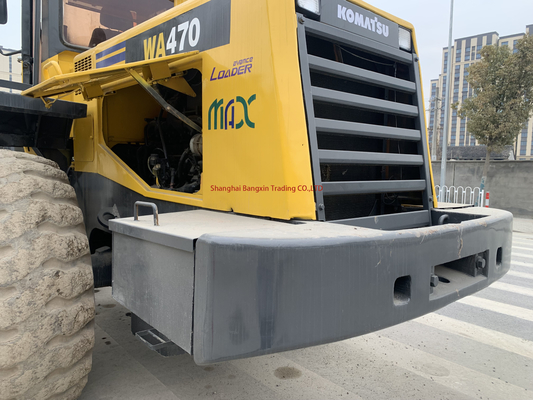 Tempo di consegna del caricatore a ruote usato Komatsu WA470 7 giorni forte potenza e stabilità idraulica